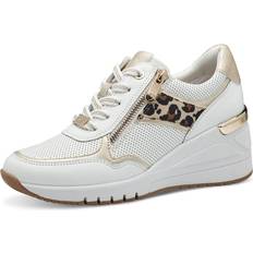Marco Tozzi Sko Marco Tozzi Sneaker Low - Beige/Guld/Sort