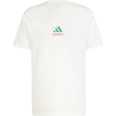 Adidas Red T-shirts adidas Lounge Pizza Graphic T-Shirt - Off White