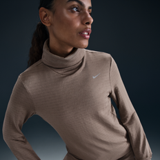 Nike Swift Element Turtleneck Midlayer Str - Brun