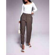 Adult - Brown Trousers & Shorts River Island Straight Leg Tapered Trouser - Brown
