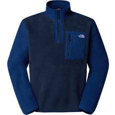The North Face Blue Jumpers The North Face Men's Yumiori 1/4 Zip Fleece Jacket - Summit Navy Estate Blue/Summit Navy