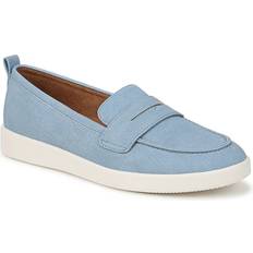 Nubuck - Women Loafers Naturalizer Ingrid Loafer Shoes Denim Pattern Faux Leather - 9.5M