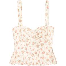 Bershka Overdele Bershka Overdel - Lysebeige/Grøn/Fersken
