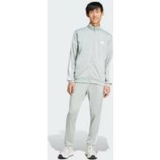 Adidas Jakkesæt adidas Sportswear Basic 3-Stripes Tricot Træningsdragt - Wonder Silver