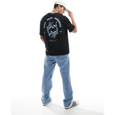 Jack & Jones Unisex T-shirts Jack & Jones T-shirt I Extra Oversize Med Fisktryck Baktill Svart
