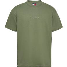 Tommy Jeans Linear Logo T-shirt - Army Green