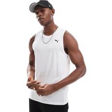 Puma Herr Linnen Puma Men's Tad Tech Triblend Sleevless Tank - White