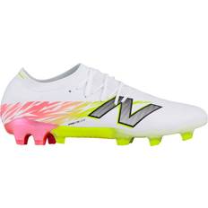 New Balance Black Football Shoes New Balance Furon V8 Elite FG Firm Ground Soccer - White/Energy Red