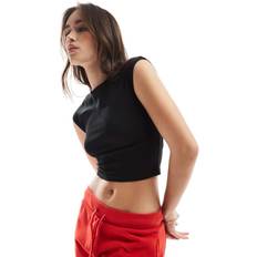 Stradivarius Mini Sleeve Top - Black