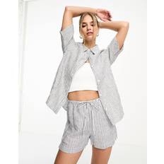 & Other Stories Shirts & Other Stories Co-Ord Linen Shirt Blue Stripe