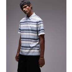Levi's Men Polo Shirts Levi's Authentic Logo Multi Stripe Jersey Polo - Light Blue