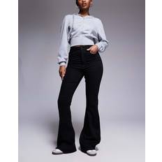 ASOS DESIGN Formande Utsvängda Jeans Med Superstretch - Svart
