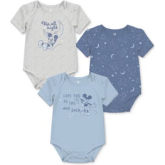 Disney Baby Mickey Mouse Short-Sleeve Bodysuits - Blue