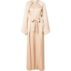 Beige Jumpsuits & Overalls & Other Stories Jumpsuit With Half Belt Detail And Split Sleeves Beige