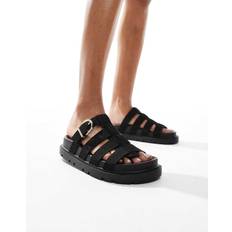 New Look Grova Gladiatorsandaler Med Öppen Häl - Svarta