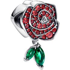 Crystal - Men Jewellery Pandora Sparkling Rose in Bloom Charm - Silver