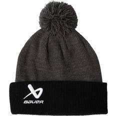 Bauer 2 Tone Knit Pom Sr - Black/Grey Pom