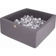 Bollhavsset Meow Baby Kvadrat Bollhav Bomull 40 x 90 Mörkgrå