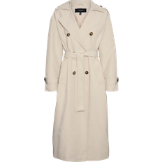 Vero Moda Vmchloe Long Trenchcoat - Oatmeal