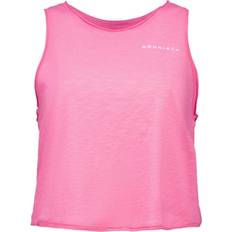 Röhnisch Linnen Röhnisch Slub Cropped Tank Träningskläder Dam - Carmine Rose