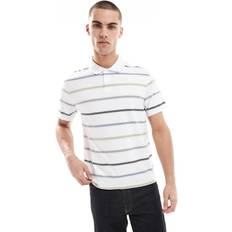 Levi's Men Polo Shirts Levi's Authentic Logo Multi Stripe Jersey Polo - White