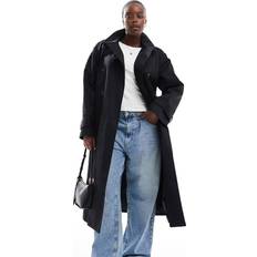 ASOS Curve Trenchcoat Lång Modell - Svart