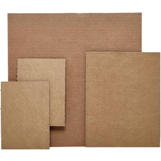 Corrugated Pads & Sheets Paper Mart Kraft Corrugated Cardboard Sheets 18 x 18 50