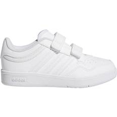 30½ Basketballsko Børnesko adidas Kids Hoops 4.0 Trainers - White/Orbit Grey/Grey Two