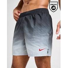 Black Swimming Trunks Nike All Over Print Fade Swim Shorts - Black