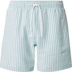 Badebukser på tilbud Abercrombie & Fitch Badeshorts Cyanblå/Lyseblå