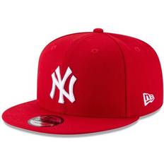 New Era Mens York Yankees Scarlet Red 9Fifty Adjustable Snapback