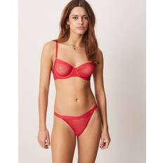 Red - Women Knickers KBX Zadie Mesh Thong - Red