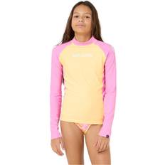 Yellow UV Clothes Rip Curl Classic Surf Long Sleeve Rash Vest - Mango