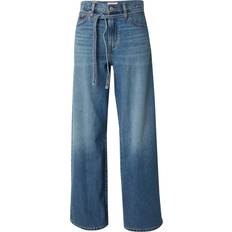 Hög midja Jeans Levi's Jeans XL Straight Linen Denim - Blå