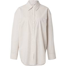 Monki Bluse beige / hvid