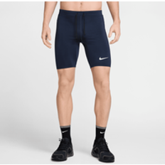 Men Tights Nike Fast Men's Dri-FIT Brief-Lined Running 1/2-Length Tights - Blue