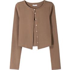 Bershka Cardigan - Mørkebeige