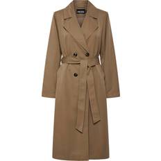 Pieces Pcscarlett Trenchcoat Med Bælte - Linsebrun