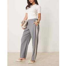 Abercrombie & Fitch Grey Clothing Abercrombie & Fitch Pull On Straight Leg Trouser Grey