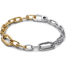 Multicoloured Bracelets Pandora Link Chain Bracelet - Silver/14k Gold