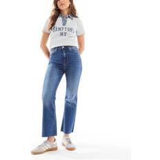 High comfort Clothing Stradivarius D78 Cropped Flared Jeans - Mid Blue