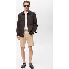 Mango Herre Shorts Mango Chinoshorts I Hørlook - Lys Beige