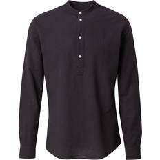 Jack & Jones Overhead Linen Shirt Black