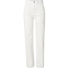 Dam - Vita Jeans Vila Vikelly Hög Midja Jeans - Vit