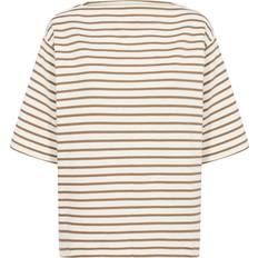 Soaked in Luxury Sweatere Soaked in Luxury Slingina Sweatshirt - White/Elm Stripe
