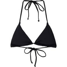 Bershka Swimwear Bershka Triangle Bikini Top - Black