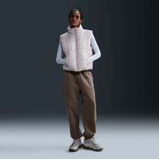 Brown - Women Trousers & Shorts Nike Phoenix Fleece Women's High-Waisted Oversized Tracksuit Bottoms - Brown