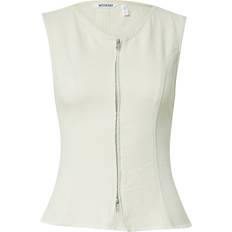 Vest Habitvestetop Med Rå Kanter - White Denim
