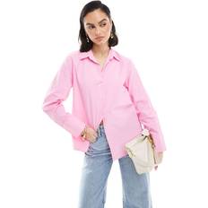 Stof - Voksen Skjorter Stradivarius Oversized Skjorte - Lyserød