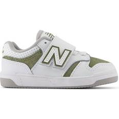 Bébé Chaussures de Basket New Balance Enfant Hook & Loop - Blanc/Vert